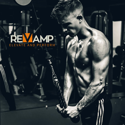 Man exercising in gym